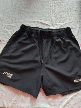 DHS Table Tennis Men's S shorts Elastic drawstring waist Nittaku logo detailing